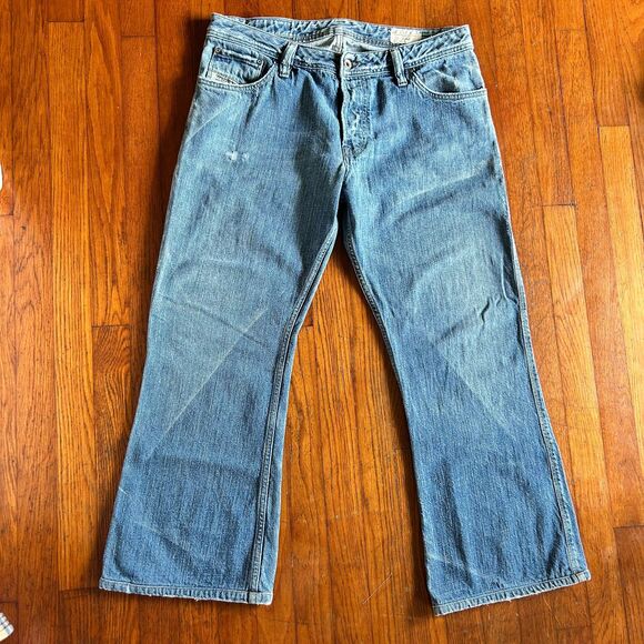 Vintage Diesel ZAF Jeans Men’s W34 L30 Distressed Faded Straight Leg Button Fly - Picture 1 of 13